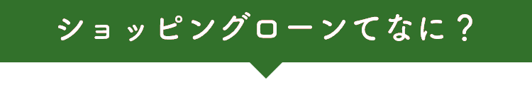 ショッピングローンてなに？